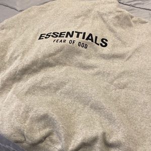 Fear of God Essentials Hoodie (SS22) Dark Oatmeal Brand New